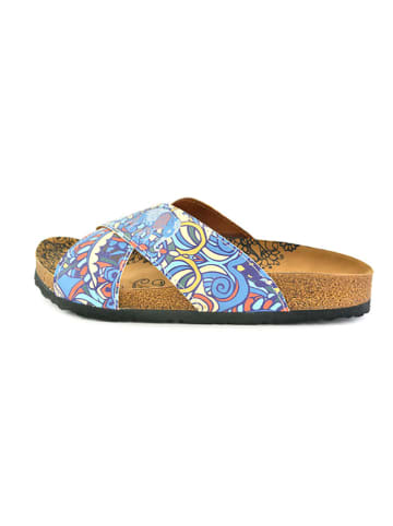 Calceo Slippers blauw/meerkleurig