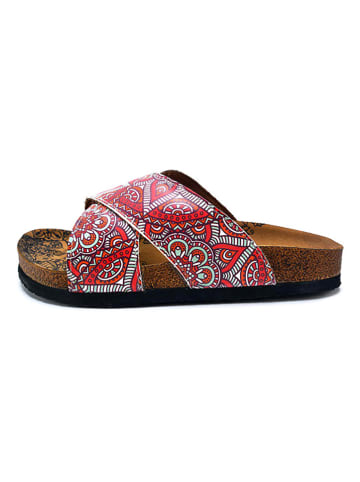 Calceo Slippers rood/meerkleurig