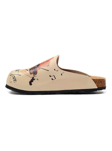 Calceo Clogs beige/meerkleurig