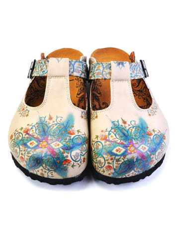 Calceo Clogs beige/meerkleurig