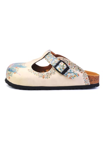 Calceo Clogs beige/meerkleurig
