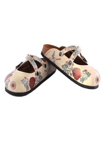 Calceo Clogs beige/meerkleurig