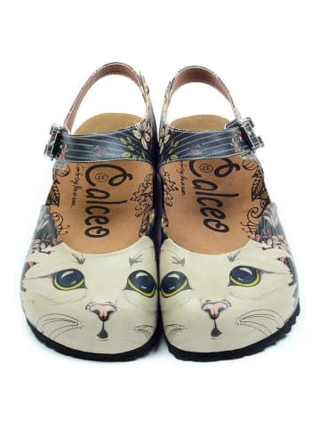 Calceo Enkelsandalen meerkleurig/crème