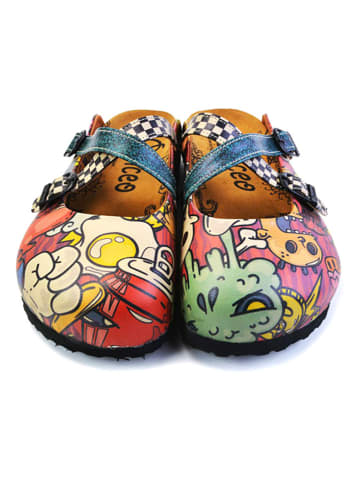 Calceo Clogs meerkleurig