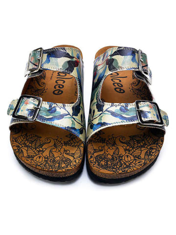 Calceo Slippers blauw/meerkleurig