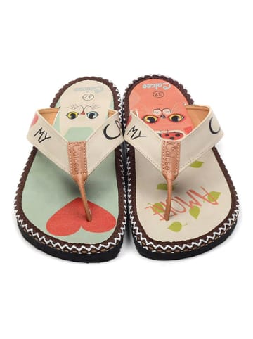 Calceo Teenslippers beige/meerkleurig