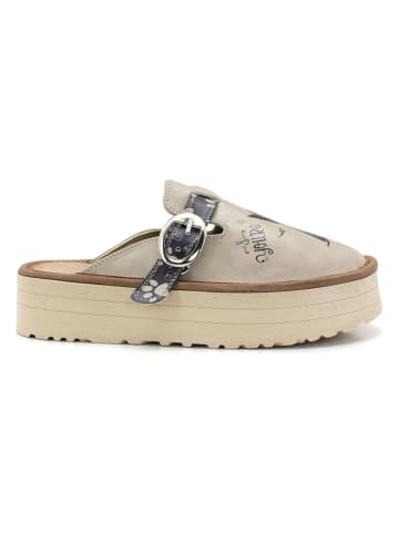 Calceo Clogs in Beige/ Schwarz