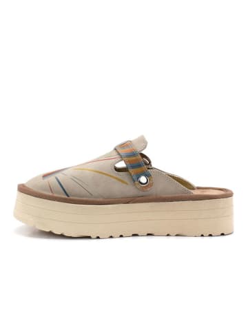 Calceo Clogs in Beige/ Bunt