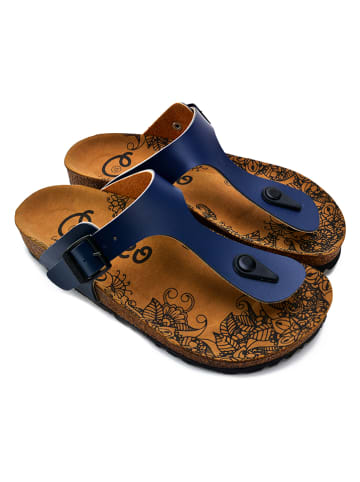 Calceo Teenslippers donkerblauw