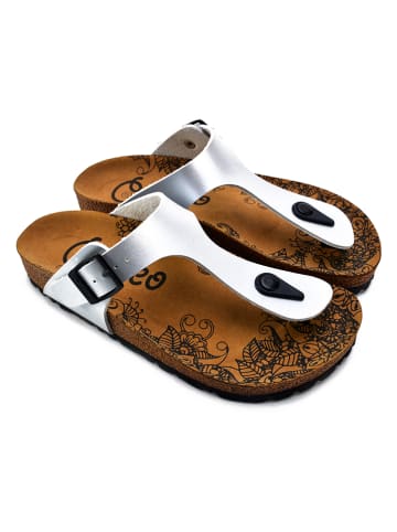 Calceo Teenslippers zilverkleurig