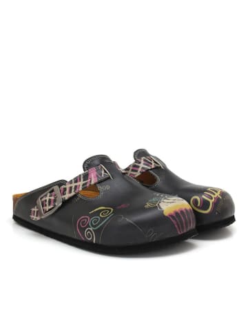 Calceo Clogs in Schwarz