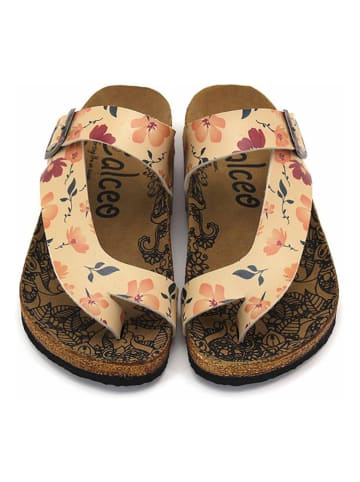 Calceo Teenslippers geel/oranje