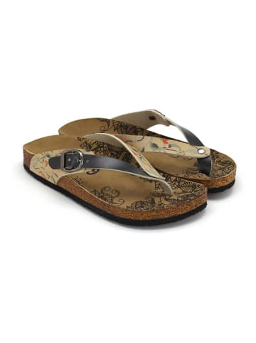 Calceo Teenslippers geel/zwart