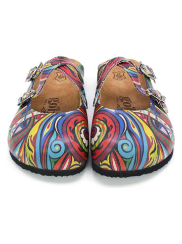 Calceo Clogs meerkleurig