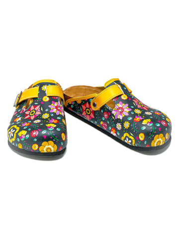 Calceo Clogs zwart/meerkleurig