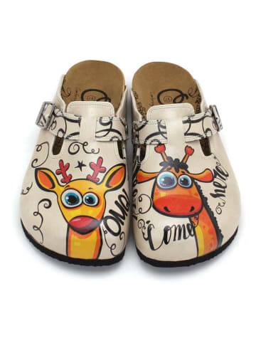Calceo Clogs beige/geel