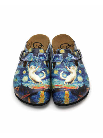 Calceo Clogs donkerblauw