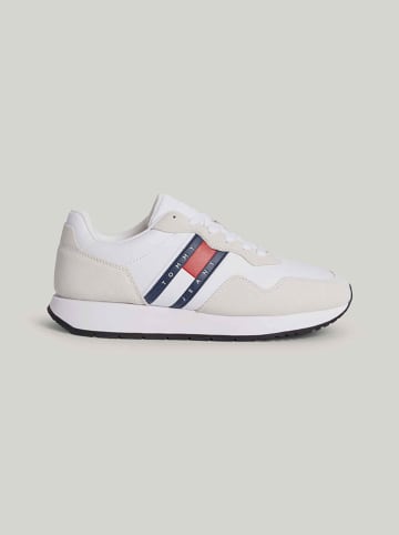Tommy Hilfiger Shoes Leder-Sneakers in Weiß/ Beige