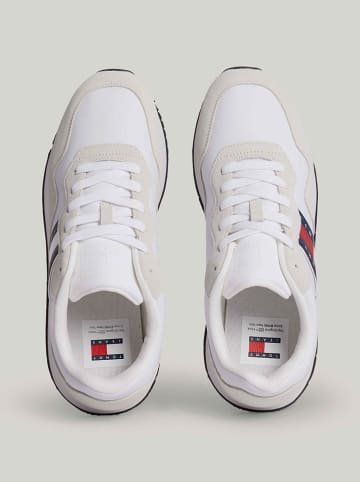 Tommy Hilfiger Shoes Leder-Sneakers in Weiß/ Beige