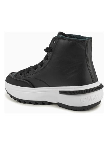 Tommy Hilfiger Shoes Leren sneakers zwart