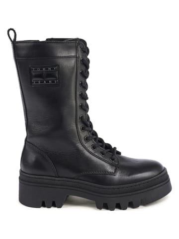 Tommy Hilfiger Shoes Leder-Boots in Schwarz