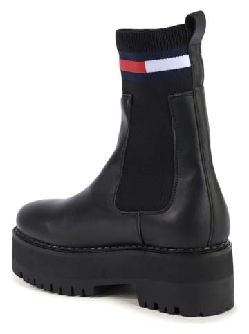 Tommy Hilfiger Shoes Leren chelseaboots zwart