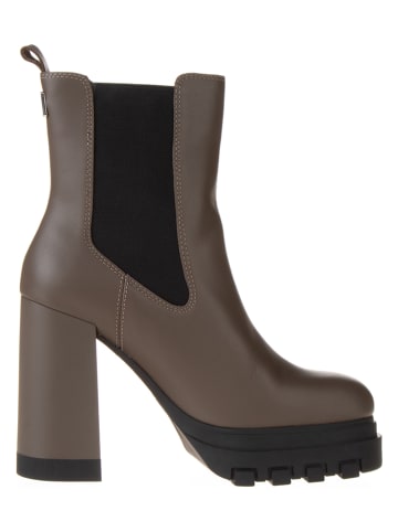 Tommy Hilfiger Shoes Leren enkellaarzen "Evie" lichtbruin