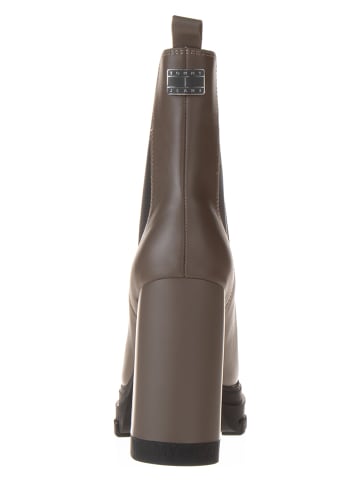 Tommy Hilfiger Shoes Skórzane botki w kolorze jasnobrązowym