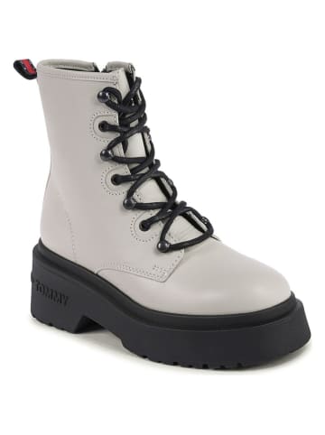 Tommy Hilfiger Shoes Skórzane botki w kolorze beżowym