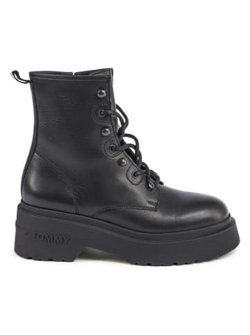 Tommy Hilfiger Shoes Leder-Boots in Schwarz