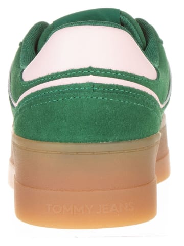 Tommy Hilfiger Shoes Leder-Sneakers in Grün