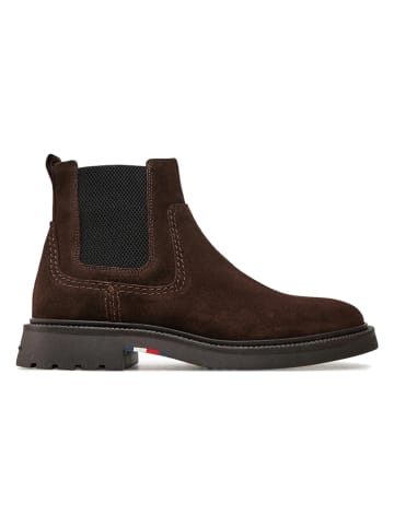 Tommy Hilfiger Shoes Leren chelseaboots bruin