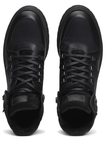 Tommy Hilfiger Shoes Skórzane botki w kolorze czarnym