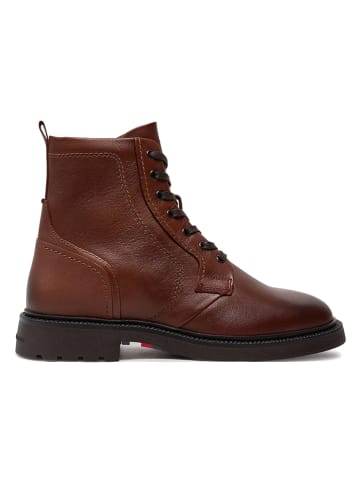 Tommy Hilfiger Shoes Leder-Boots in Braun