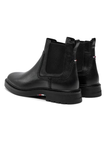 Tommy Hilfiger Shoes Leren chelseaboots zwart