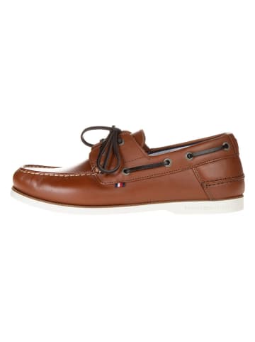 Tommy Hilfiger Shoes Leren mocassins lichtbruin