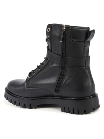 Tommy Hilfiger Shoes Leder-Boots in Schwarz