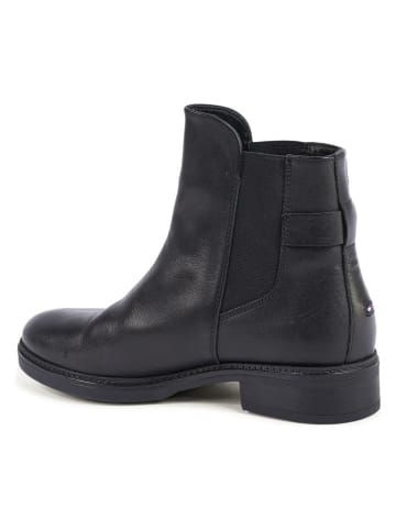 Tommy Hilfiger Shoes Leren chelseaboots zwart