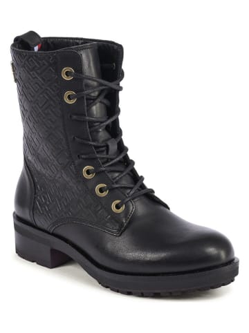 Tommy Hilfiger Shoes Leren boots zwart