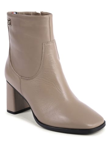 Tommy Hilfiger Shoes Leder-Stiefeletten in Beige