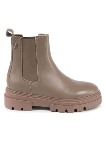 Tommy Hilfiger Shoes Leren chelseaboots lichtbruin