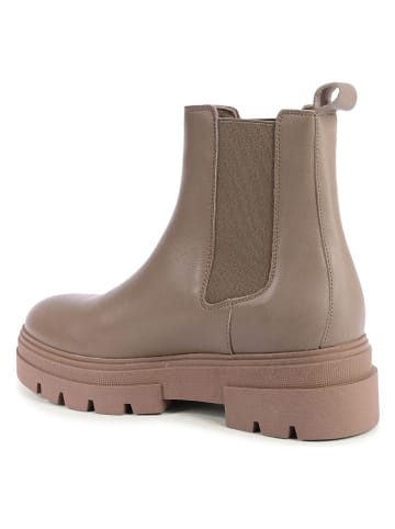 Tommy Hilfiger Shoes Skórzane sztyblety w kolorze jasnobrązowym