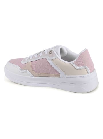 Tommy Hilfiger Shoes Skórzane sneakersy w kolorze jasnoróżowo-beżowym