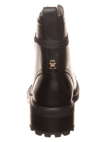 Tommy Hilfiger Shoes Leder-Boots in Schwarz
