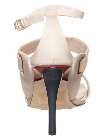 Tommy Hilfiger Shoes Skórzane sandały w kolorze białym