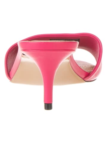 Tommy Hilfiger Shoes Leder-Pantoletten in Pink
