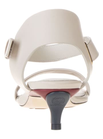 Tommy Hilfiger Shoes Leren haksandalen wit