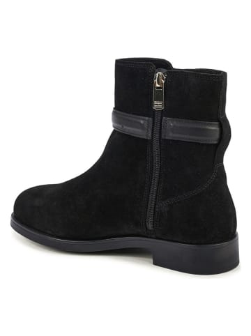 Tommy Hilfiger Shoes Skórzane botki w kolorze czarnym