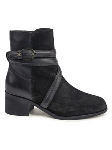 Tommy Hilfiger Shoes Leder-Boots in Schwarz