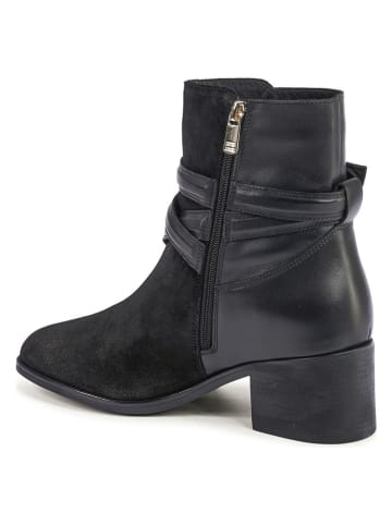 Tommy Hilfiger Shoes Leder-Boots in Schwarz